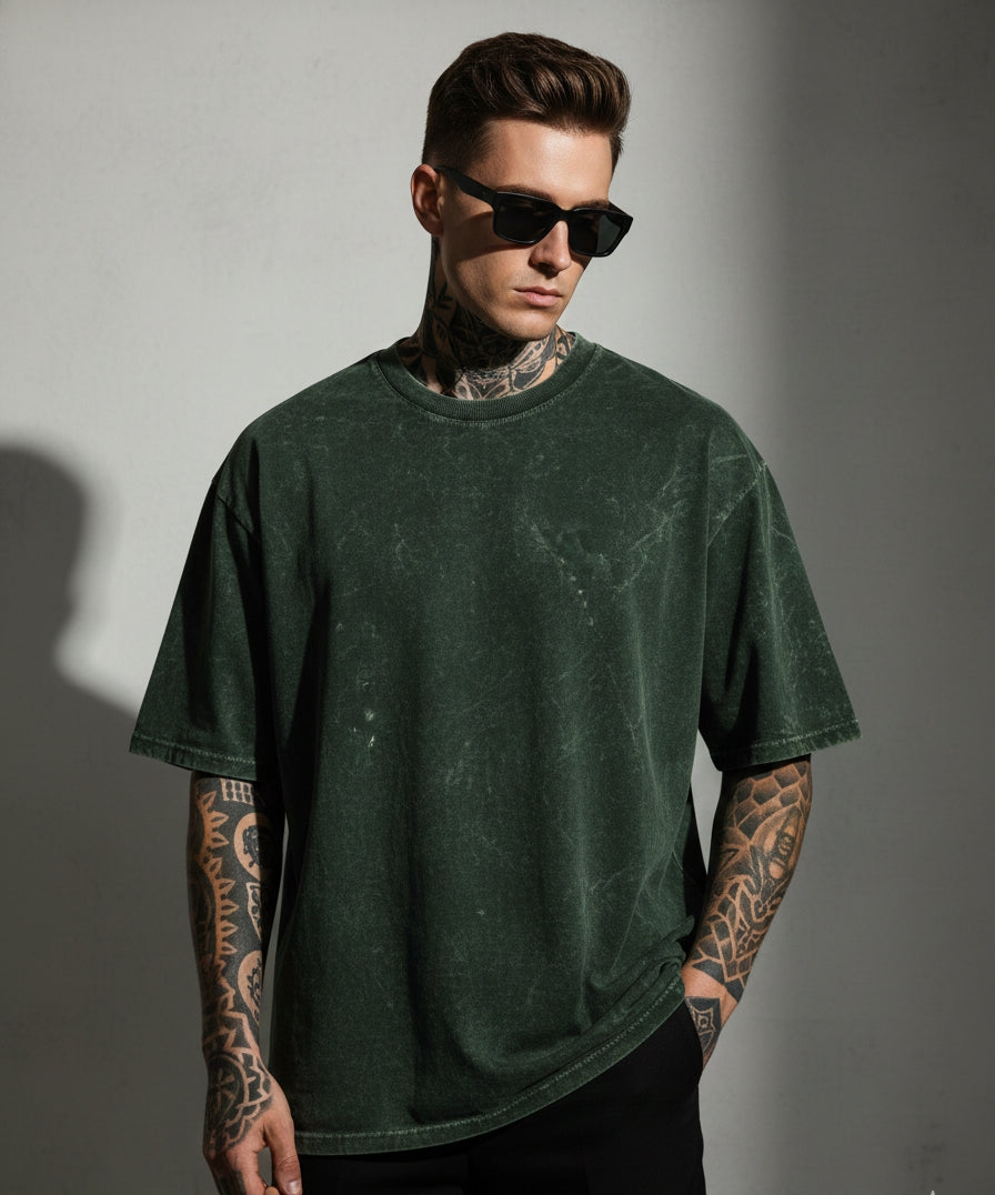Unisex Acid Washed Oversized Tee